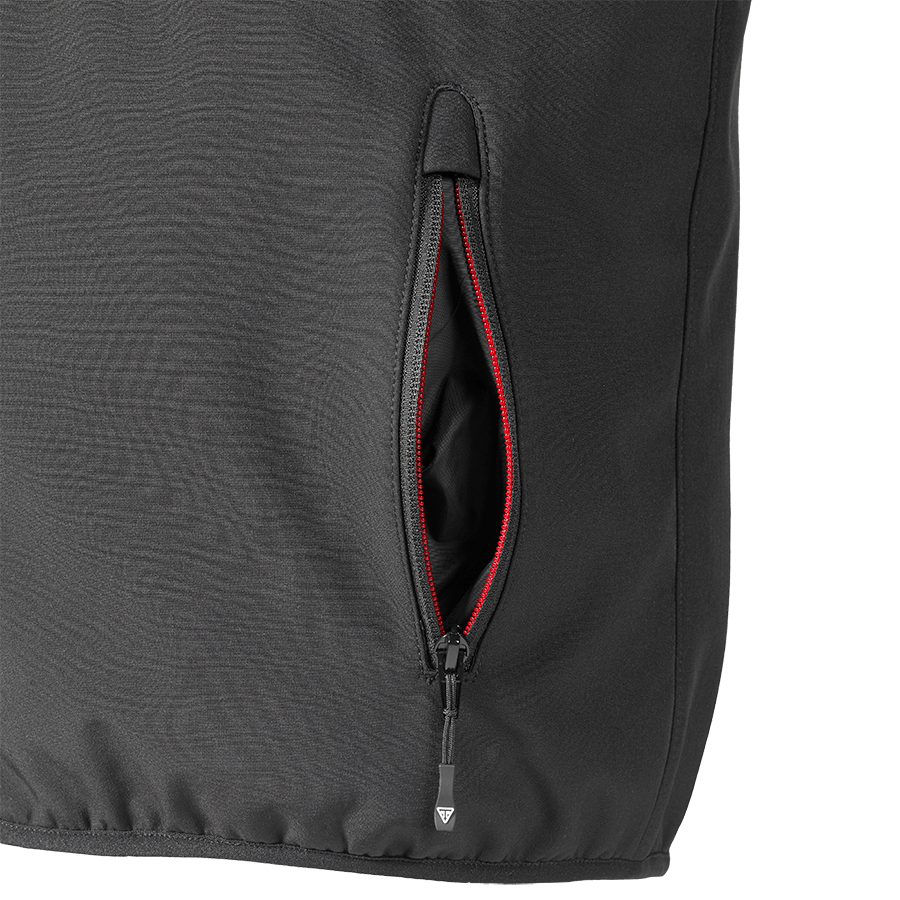 Men's Soft Shell Black Jacket | Motorcycle Clothing